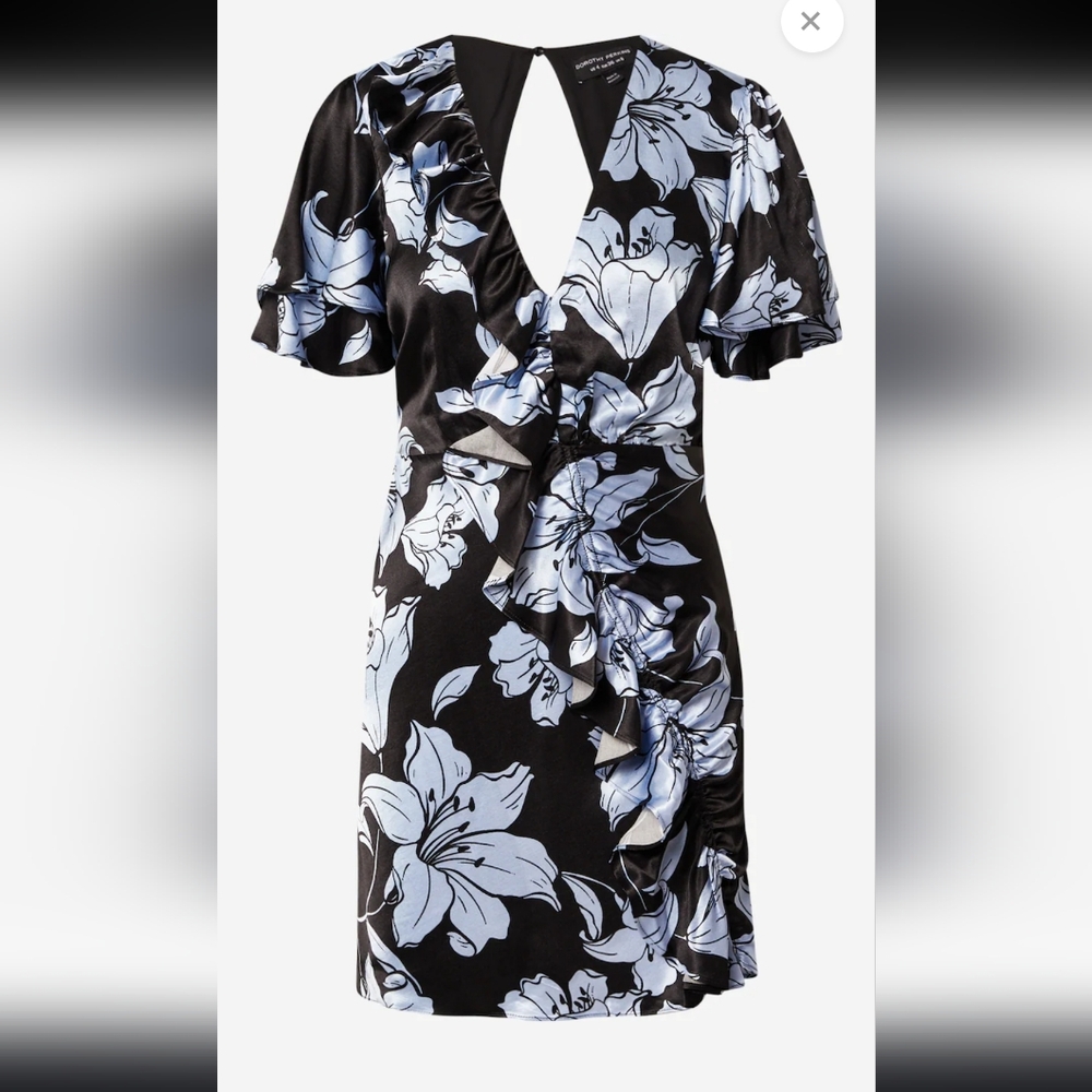 Floral Navy Blue and Baby Blue Dorothy Perkins